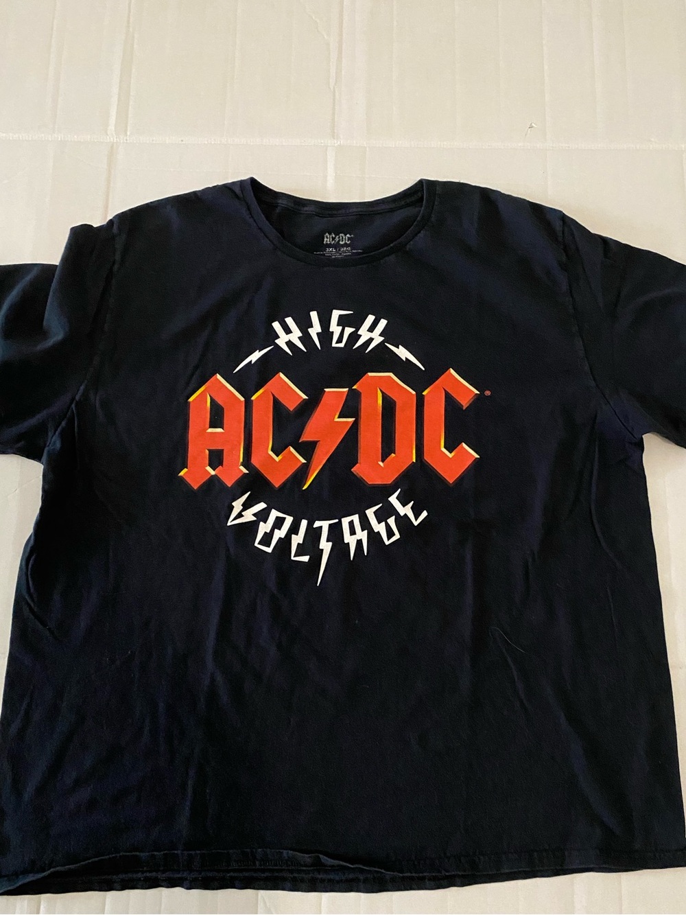 AC/DC "High Voltage" Black Graphic Tee 3XL